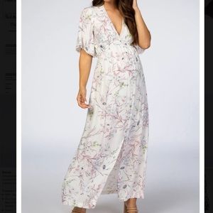 Pinkblush White Floral Maxi Dress